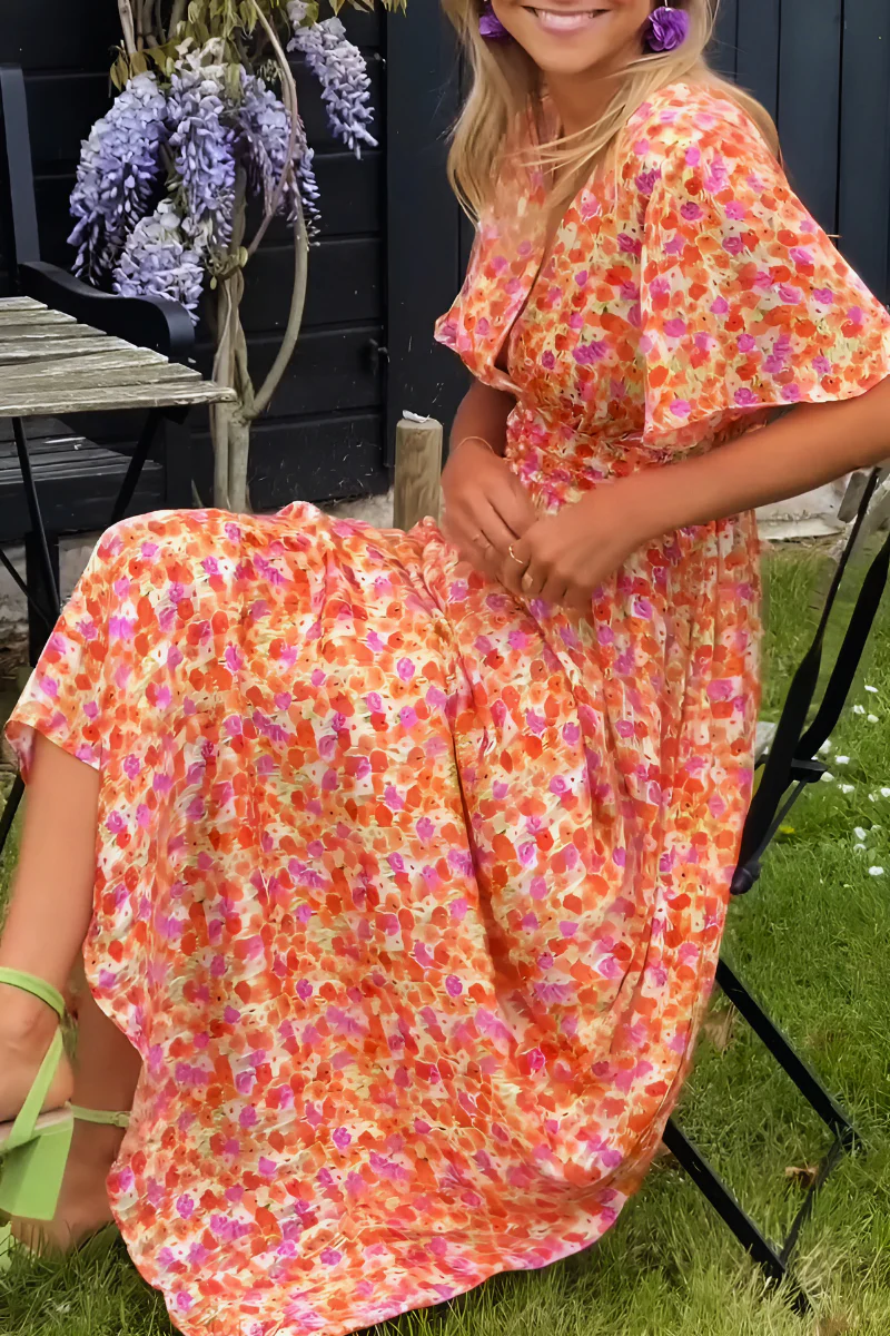 Dina Floral Summer Mini Dress | Elegant, Casual, Chic