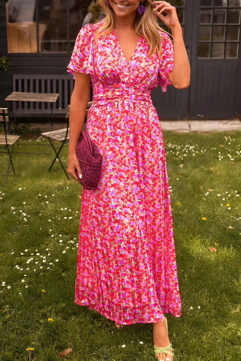 Dina Floral Summer Mini Dress | Elegant, Casual, Chic