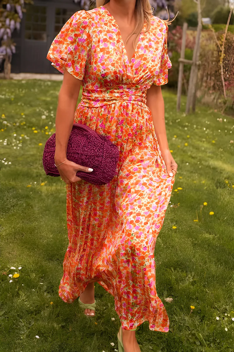 Dina Floral Summer Mini Dress | Elegant, Casual, Chic
