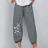 Gray Butterfly Print