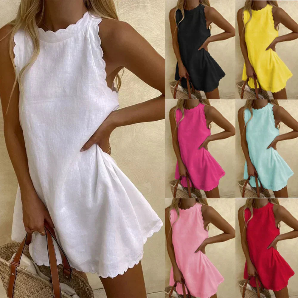 Sonia Sleeveless Summer Mini Dress | Casual, Feminine, Vintage