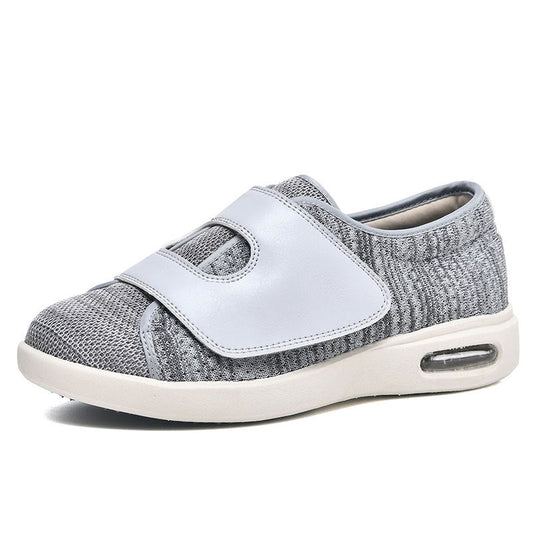 Momount Wide Walking Shoes – Mesh Velcro Air-Cushion Diabetic Comfort Orthopedic