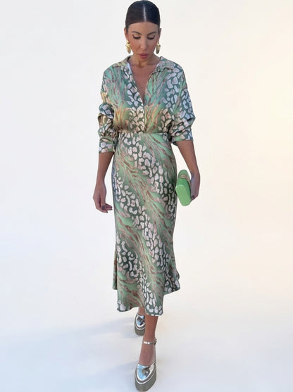 Sofia Sparkle Dress - Green