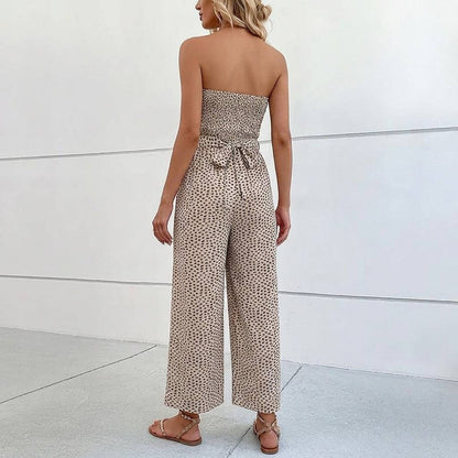 Strapless jumpsuit button detail - Back view