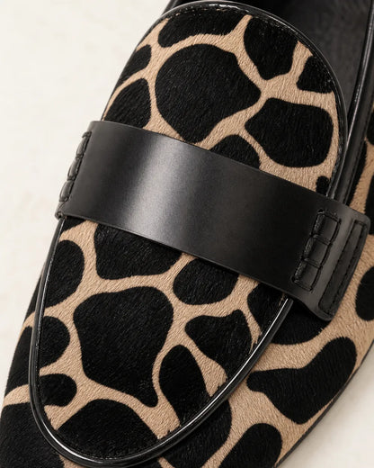 Women's Animal-Print Loafers with Black Trim — product image 5