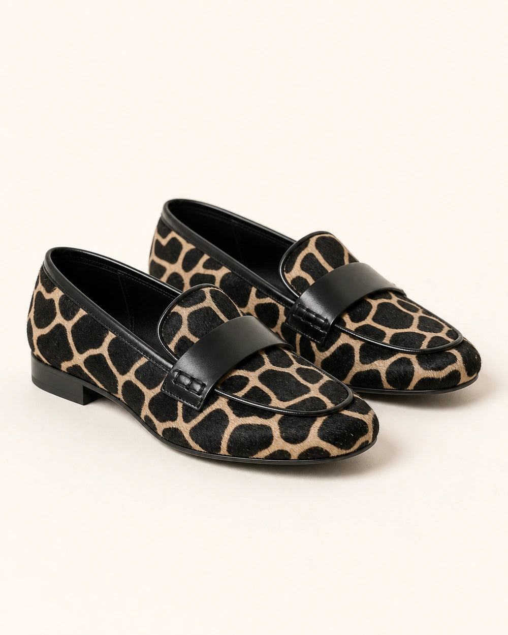 Women's Animal-Print Loafers with Black Trim — product image 8
