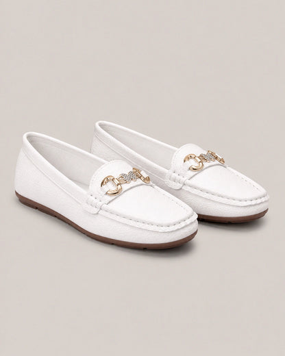 Women's Loafers with Gold-Tone Chain — product image 9