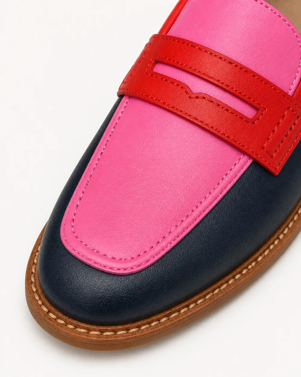 Women's Black and Pink Penny Loafers — product image 5