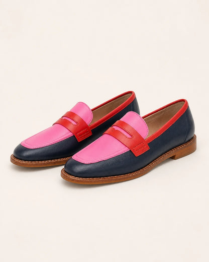 Women's Black and Pink Penny Loafers — product image 8