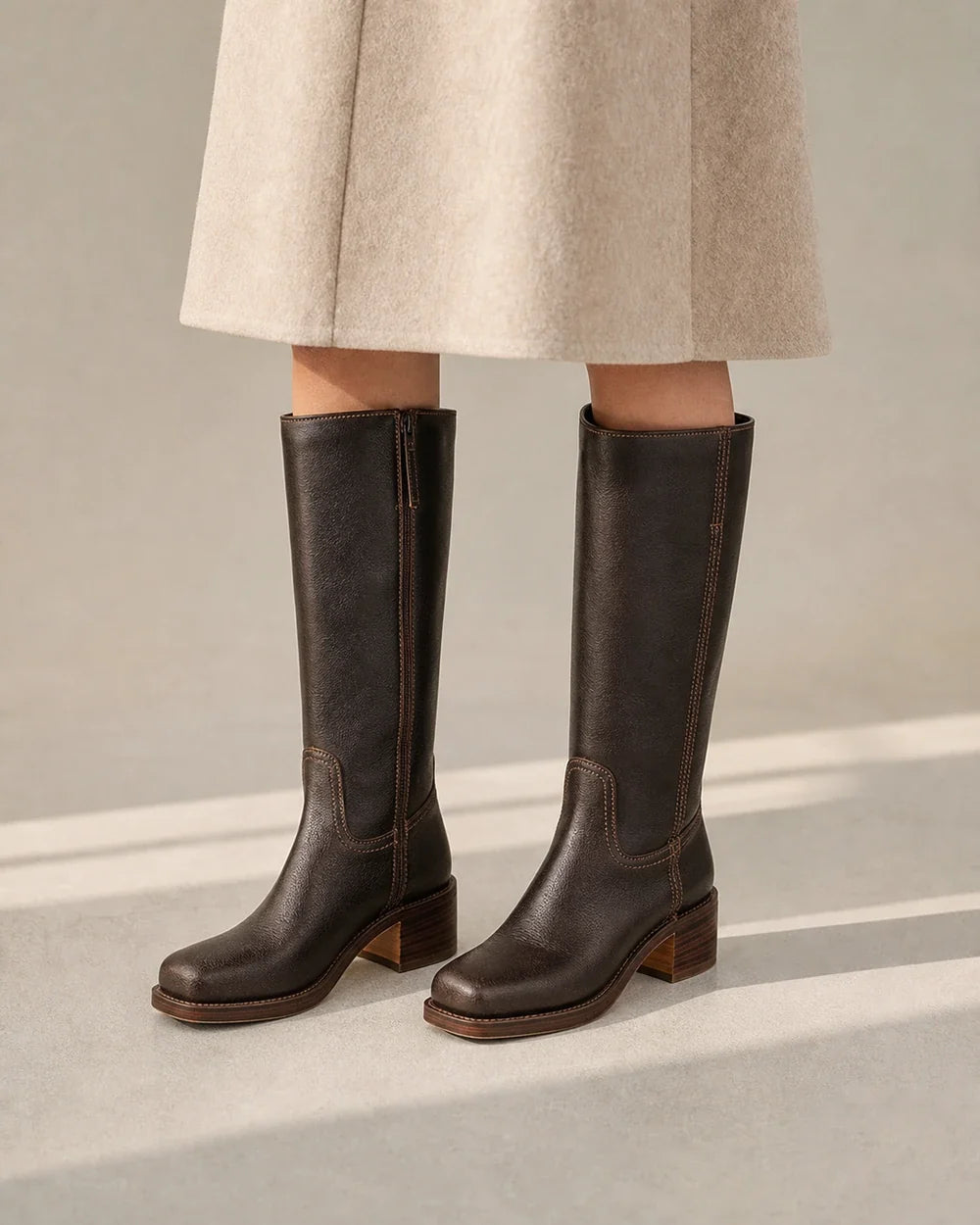 Momount Women Bronco Riding Boots – Dark Brown hero